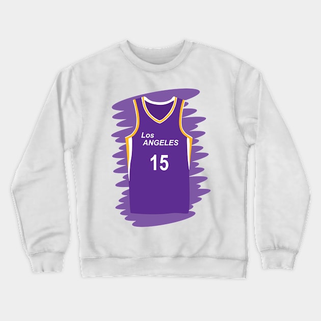 Los Angeles Sparks uniform number 15 Crewneck Sweatshirt by GiCapgraphics